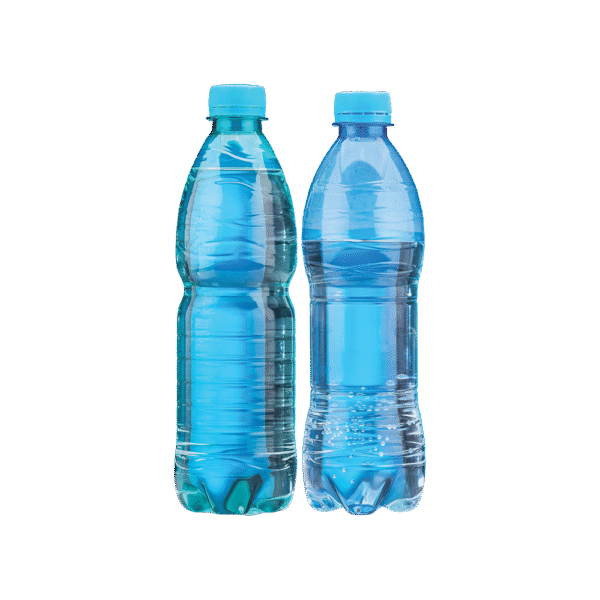 Three bottles of mineral water